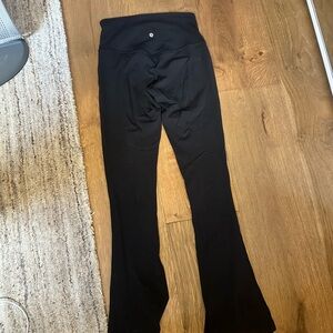 Lululemon align mini flare, black, size 6